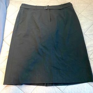 Talbots black a-line skirt